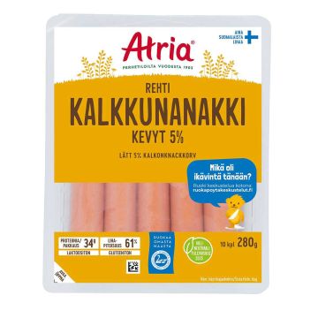 ATRIA REHTI KEVYT 5% KALKKKUNANAKKI 280 G