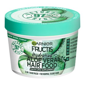 GARNIER FRUCTIS HAIR FOOD ALOE VERA HIUSNAAMIO NORMAALEILLE HIU 40