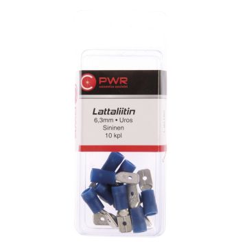 C-PWR LATTALIITIN 6,3MM UROS SININEN 10KPL