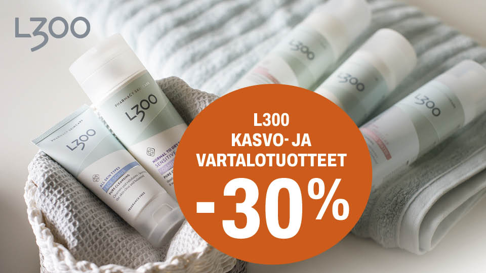L300 kasvo- ja vartalotuotteet -30%