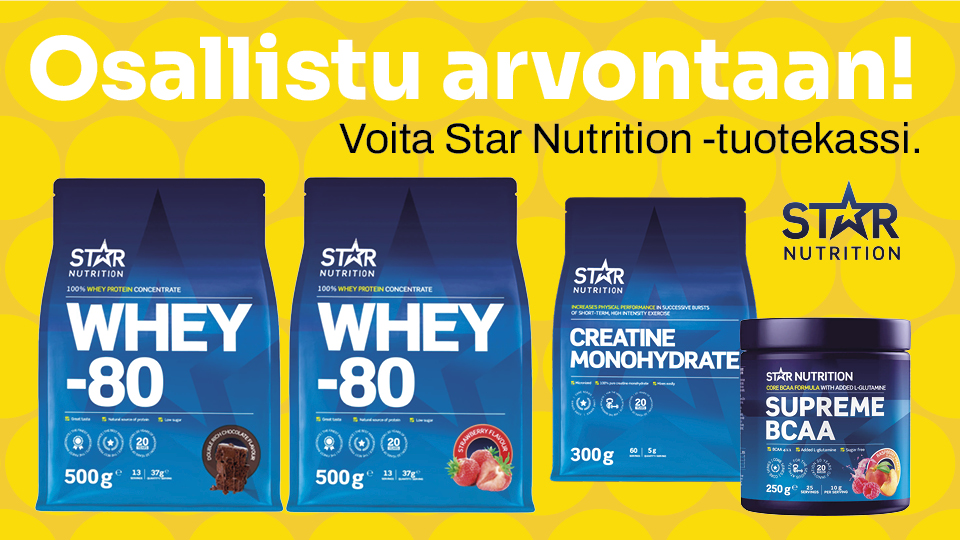 Osallistu Star Nutrition -arvontaan! Osallistu Star Nutrition -arvontaan!