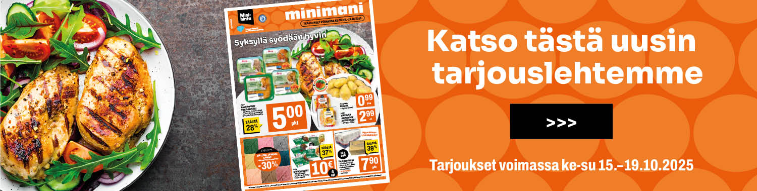 Lue Minimanin uusin tarjouslehti