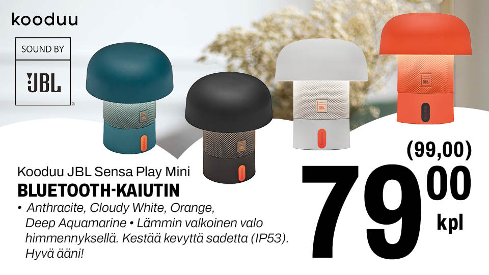 Kooduu JBL Bluetooth-kaiutin 79,00 &euro;/ kpl
