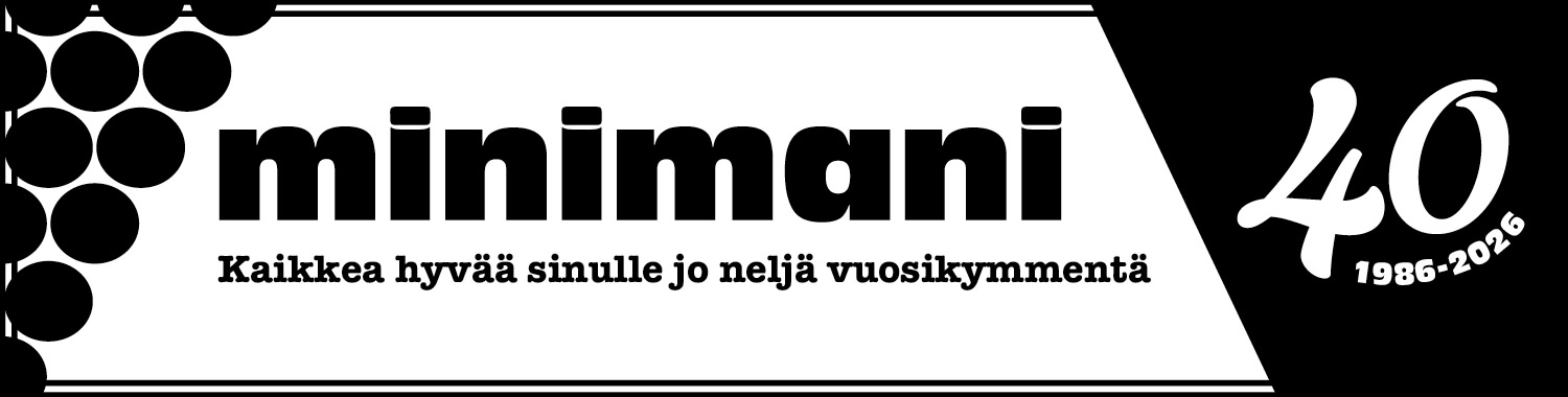 Minimani 1986-2026 - kaikkea hyv&auml;&auml; sinulle!